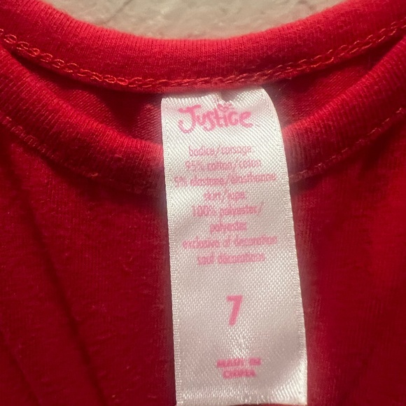 Girls Red Sparkle Holiday Dress - Picture 2 of 3